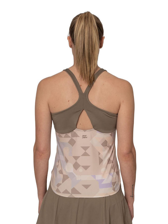 Bidi Badu W1580032-BG Women's Beige Tennis Top