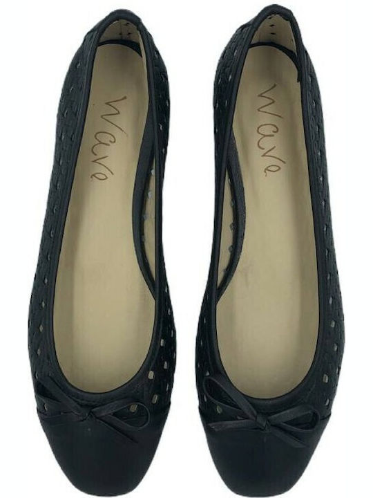Leather Ballerinas Black