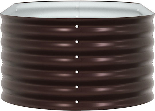 vidaXL Γλάστρα Μεταλλική Καφέ 160x80x44εκ.