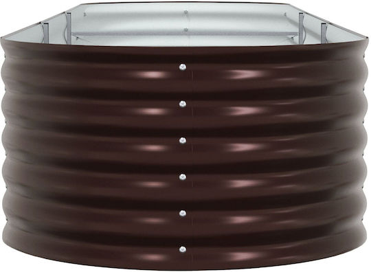 vidaXL Pot Metallic Brown 320x80x44cm.