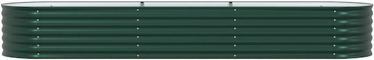 vidaXL Pot Metallic Green 320x80x44cm.