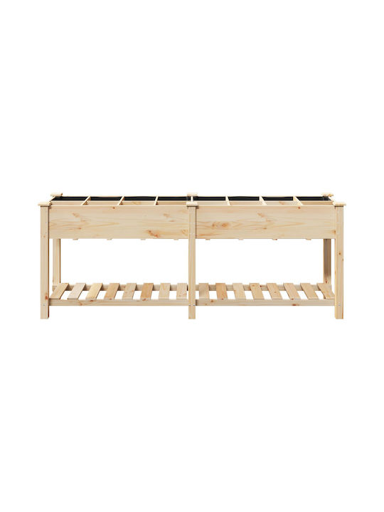 vidaXL Ghiveci Lemn 203x53x76cm.