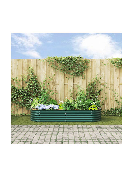 vidaXL Topf Metallisch Green 240x80x44cm.
