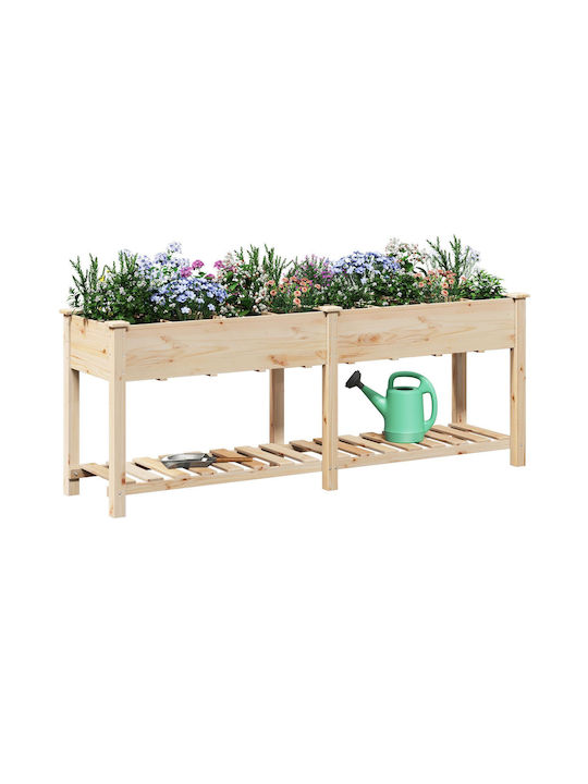 vidaXL Ghiveci Lemn 203x53x76cm.