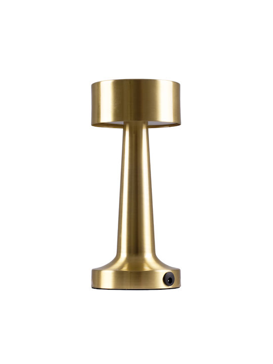 GloboStar BELLA Metal Table Lamp LED with Gold Shade and Base