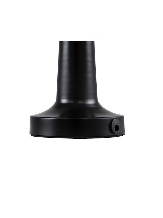 GloboStar Bella Plastic Table Lamp LED with Black Shade and Base