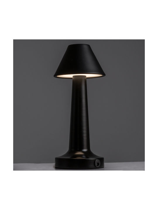 GloboStar Molly Metal Table Lamp for Socket GU10 with Black Shade and Base