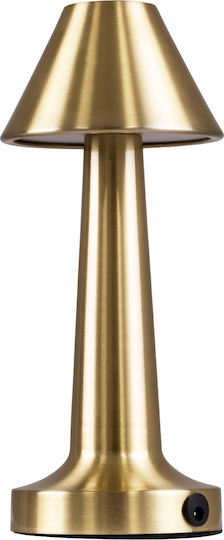 GloboStar Molly Metal Table Lamp LED with Gold Shade and Base