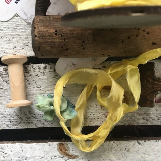 Κορδέλα Old Vintage Yellow 1,2m