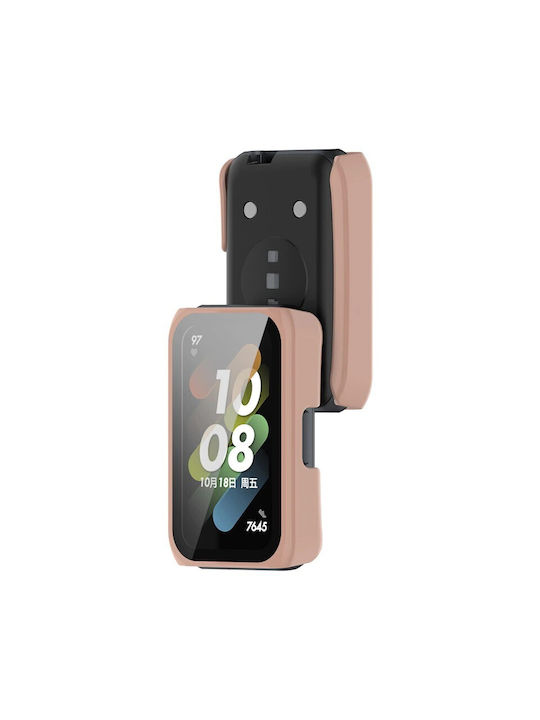 Πλαστική Θήκη σε Ροζ χρώμα για Huawei Band 7