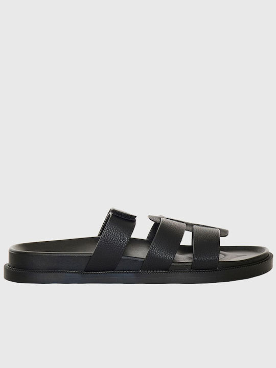 Women's Flat Sandals Black FBL011-101-08-Black