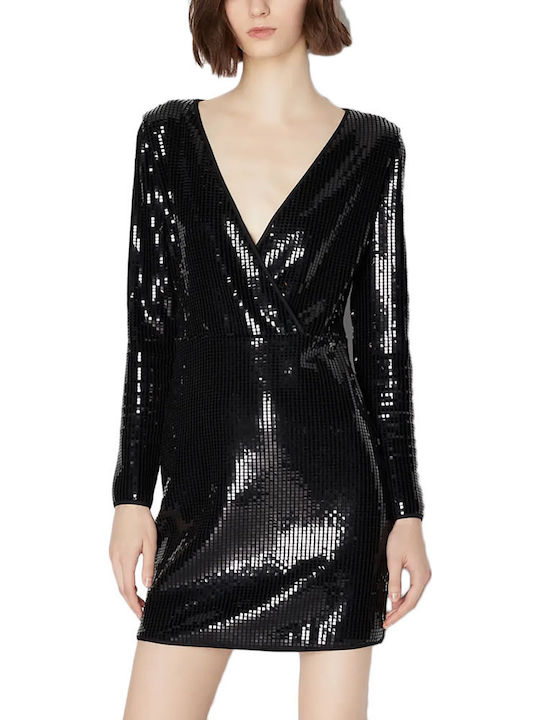 Armani Exchange με Παγιέτες Φόρεμα Βραδινό Μαύρο Armani Exchange με Παγιέτες Φόρεμα Βραδινό Μαύρο