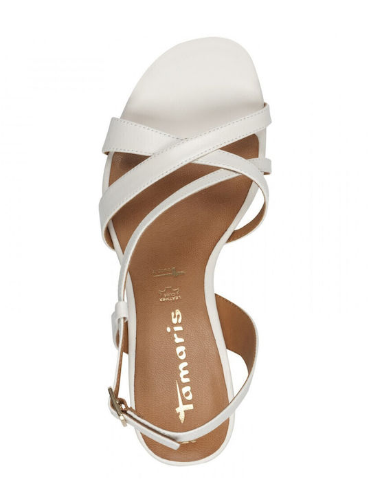 Leather Sandals White