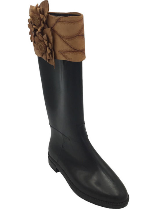 Damen Gummistiefel Schwarz