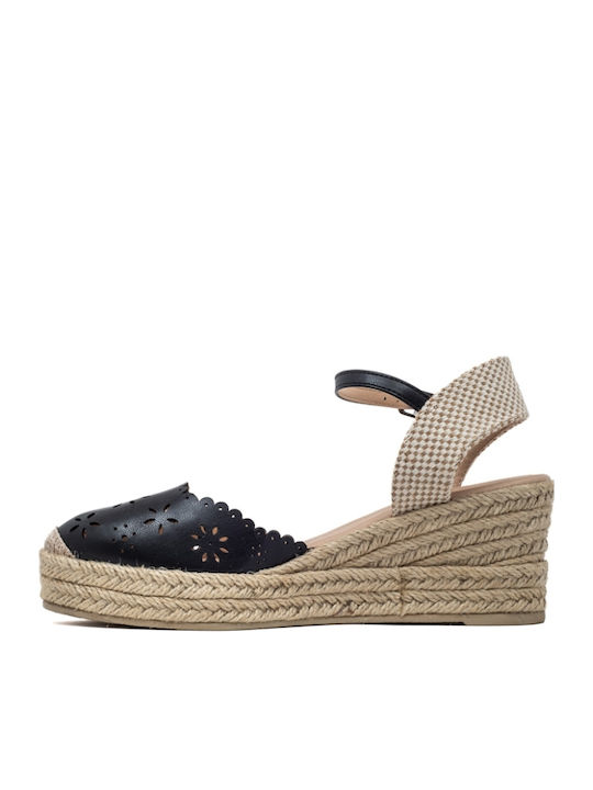 Women's Platform Espadrilles Black