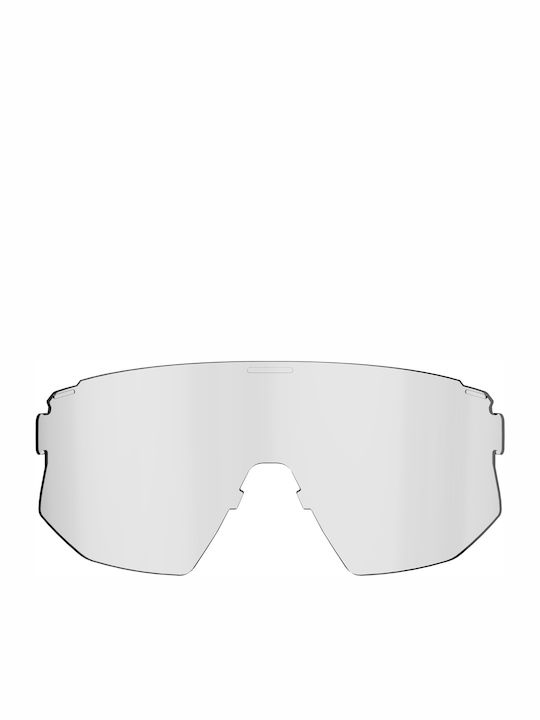 Bliz Breeze Unisex Sunglasses with White Plastic Frame and Purple Polarized Mirror Lens 52102-04
