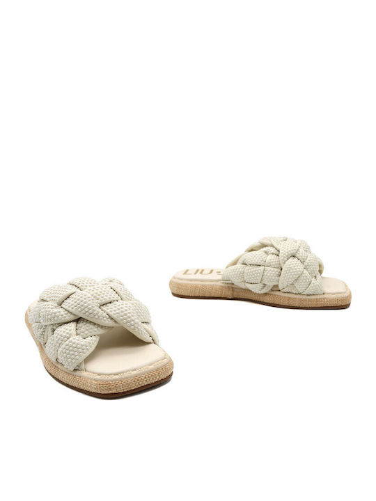 Amelia Women's Flat Sandals in Beige Color