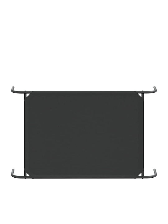 Vidaxl Ανυψωμένο Κρεβάτι Σκύλου Μαύρο 110x65x20 Cm Ύφασμα Οξφόρδης Μαύρο
