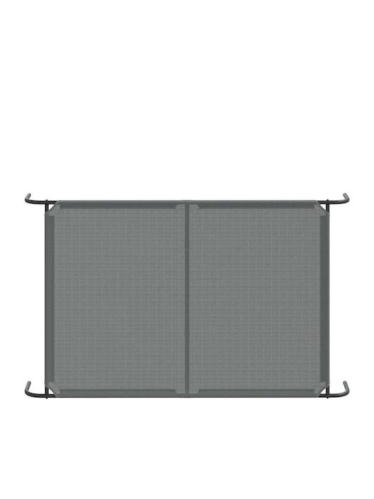 Vidaxl Pat Ridicat pentru Câini Gri 150x90x20 Cm Textilenă Oțel Gri