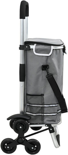 Stoff Einkaufswagen Klappbar Gray 47x39x101cm