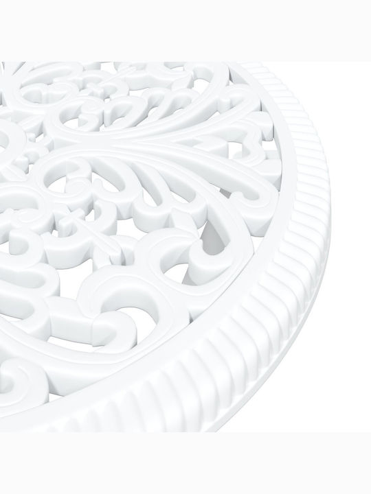 Dining Set for Small Outdoor Spaces 3 Pieces White