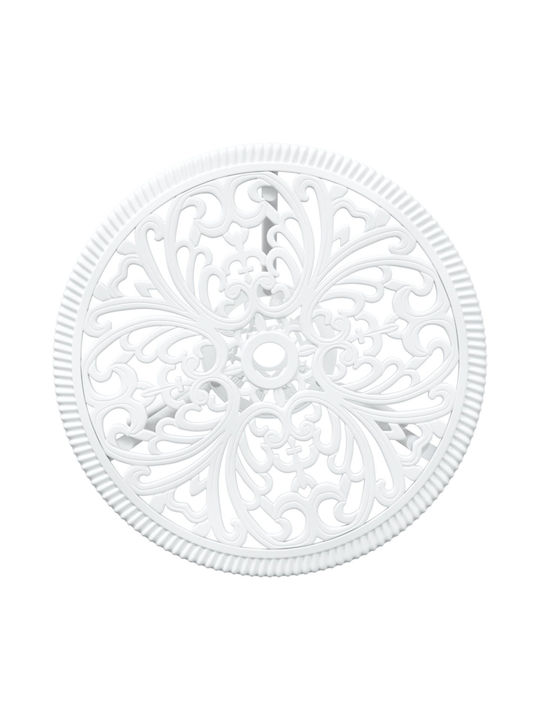 Dining Set for Small Outdoor Spaces 3 Pieces White