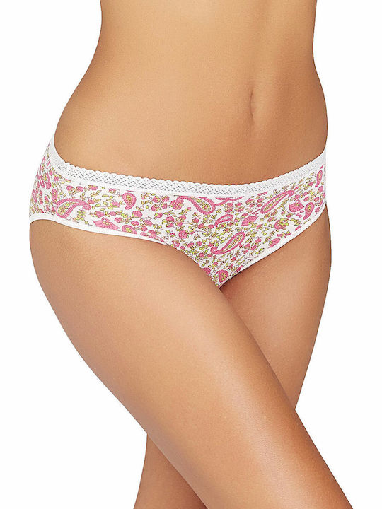 Femei Slip 3Pack White-fuchsia
