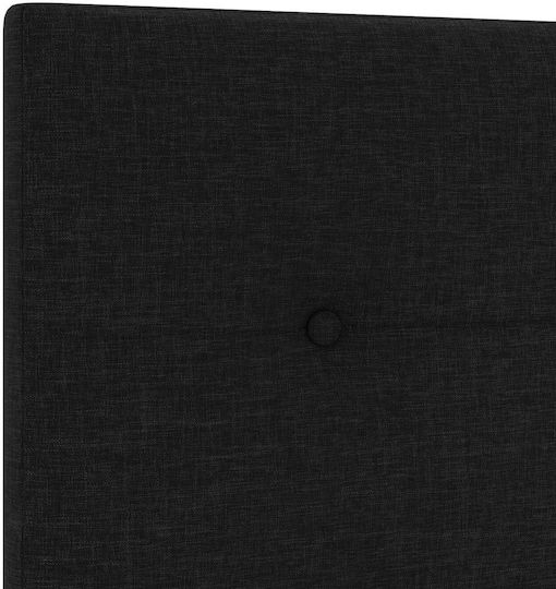 vidaXL Stoff-Kopfstütze für Betten Schwarz 100x88cm