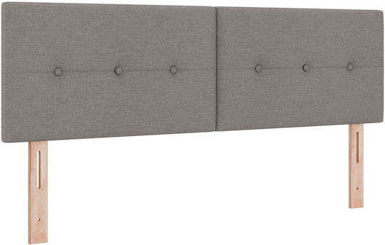 vidaXL Fabric Bed Headboard Tabac Brown 160x88cm