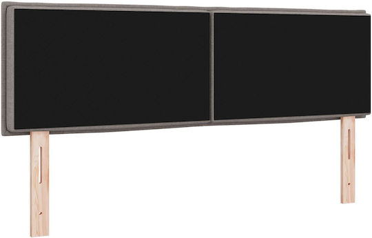 vidaXL Fabric Bed Headboard Brown 160x78cm