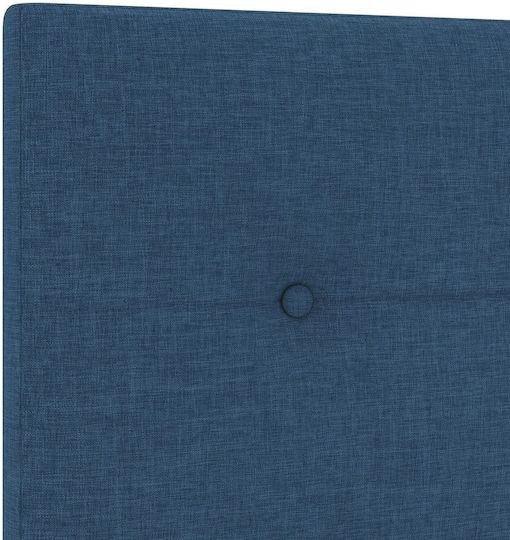vidaXL Fabric Bed Headboard Blue 144x88cm