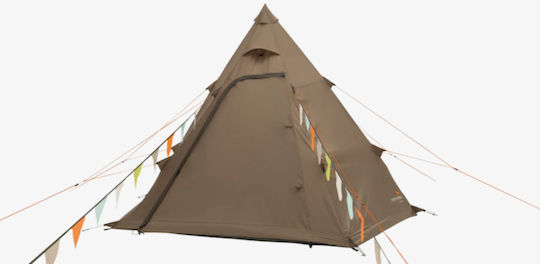 Easy Camp Tipi Σκηνή Camping Καφέ 3 Εποχών για 4 Άτομα 300x275x210εκ.