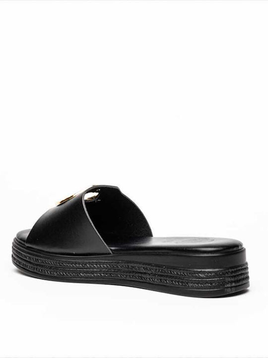 Platforme dama în Stil Slip On Negru