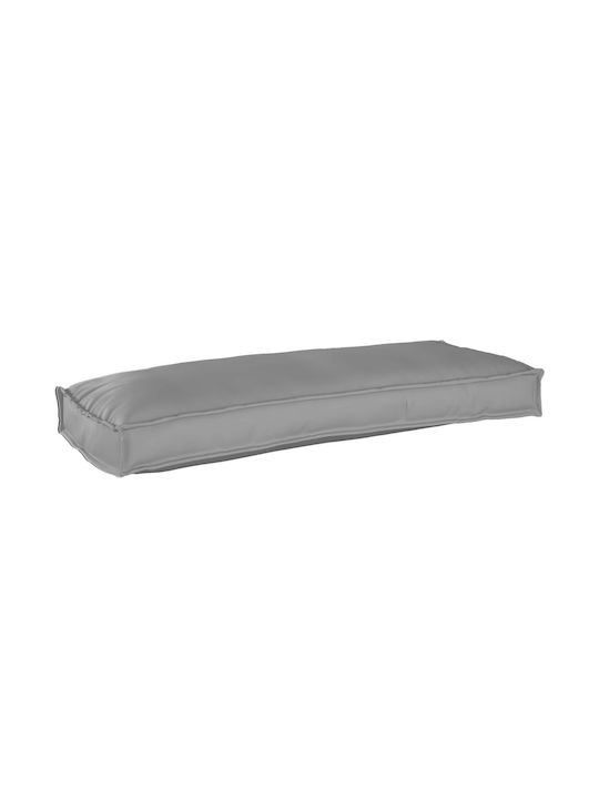 vidaXL Възглавница За Диван За Градина Сива 40x100см