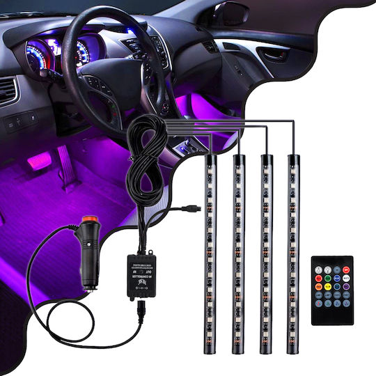 GloboStar Interior Decorative Car Lighting System 12V RGB