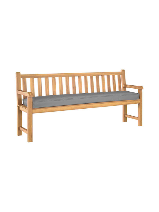 vidaXL Waterproof Bench Cushion for Garden Bench Gray 40x200cm