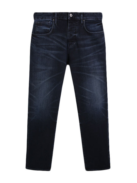 Armani Exchange Herren Jeanshose Lose Fit Verjüngt Blue