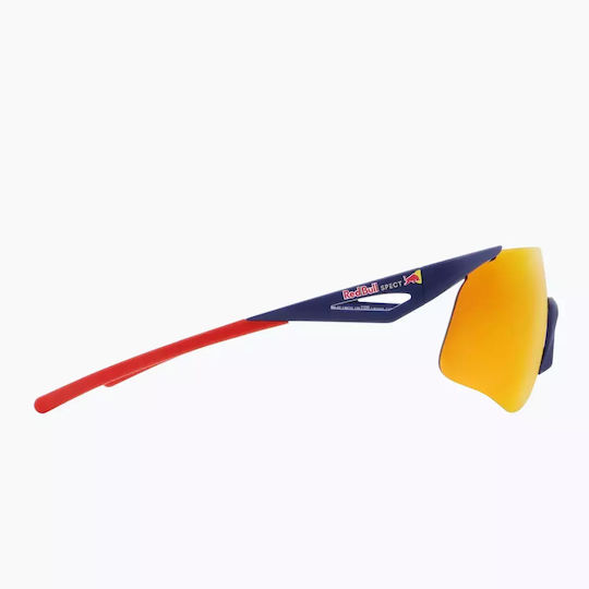 Red Bull Spect Mark Blue Brown Sunglasses Red Orange Mirror