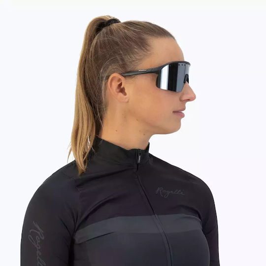 Rogelli Ventro Polarisierte Sonnenbrille Schwarz Rauch Platin Revo