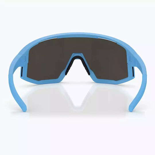 Bliz Vision Sonnenbrille Matt Blau Grau Blau Spiegel