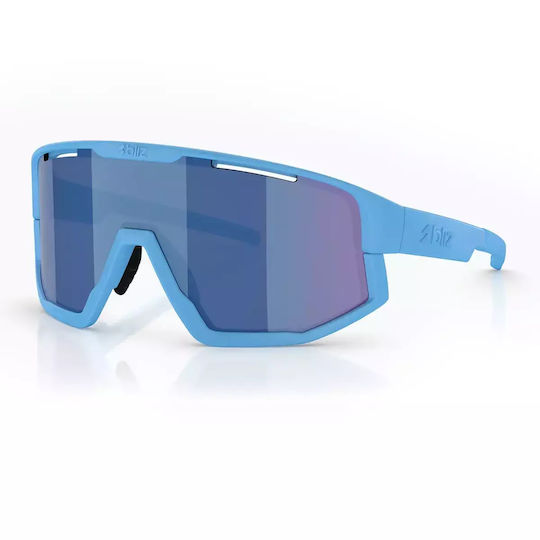 Bliz Vision Sonnenbrille Matt Blau Grau Blau Spiegel