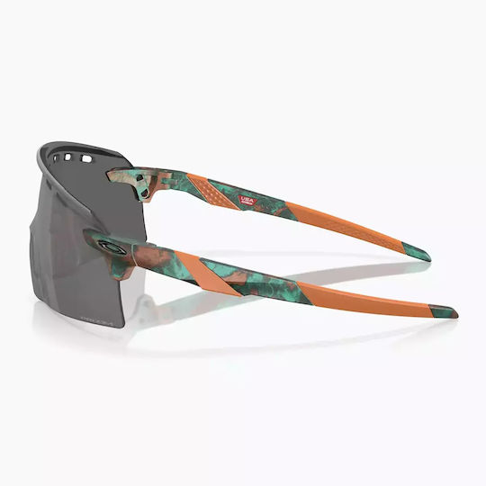 Oakley Encoder Strike Vented Sunglasses Coalesce Collection Matte Copper Patina Prizm Black