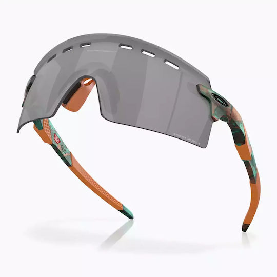 Oakley Encoder Strike Vented Sunglasses Coalesce Collection Matte Copper Patina Prizm Black