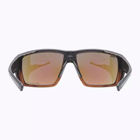 Uvex Mtn Venture Cv Sunglasses Black Demi Matt Mirror Blue