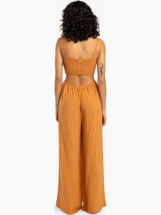 To The Moon Women's One-piece Suit Doeskin Orange
