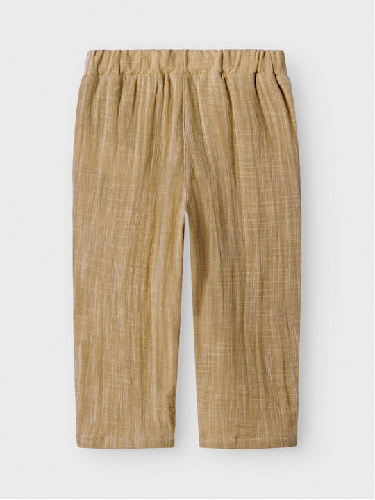 Kids' Linen Pants Beige