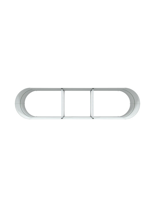 vidaXL Garten Topf Metallisch Green 320x80x81cm.