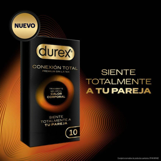 Durex Προφυλακτικά Total Connection Ultra 10τμχ Λεπτά για Φυσική Αίσθηση Natural