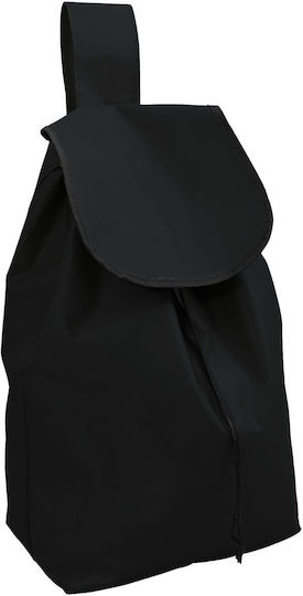 Stoff Einkaufswagen Klappbar Schwarz 34.5x34.5x34.5cm