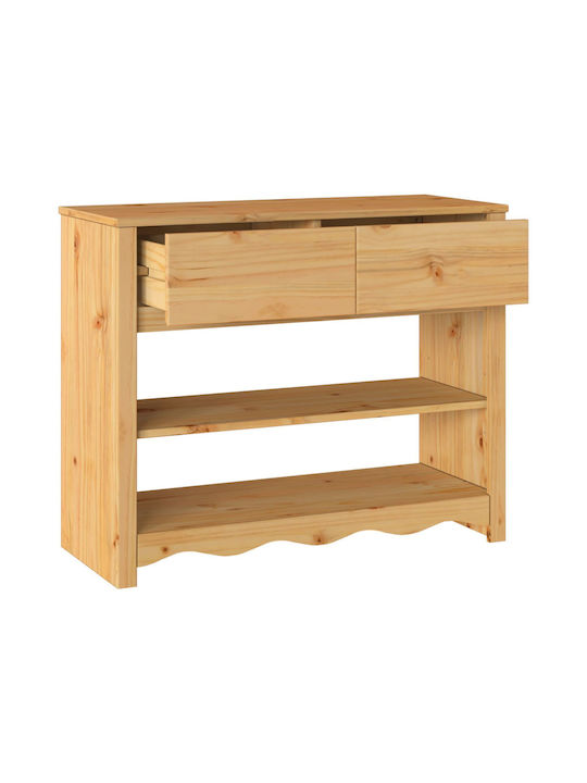 Solid Wood Console Table L89.5xW37xH73cm